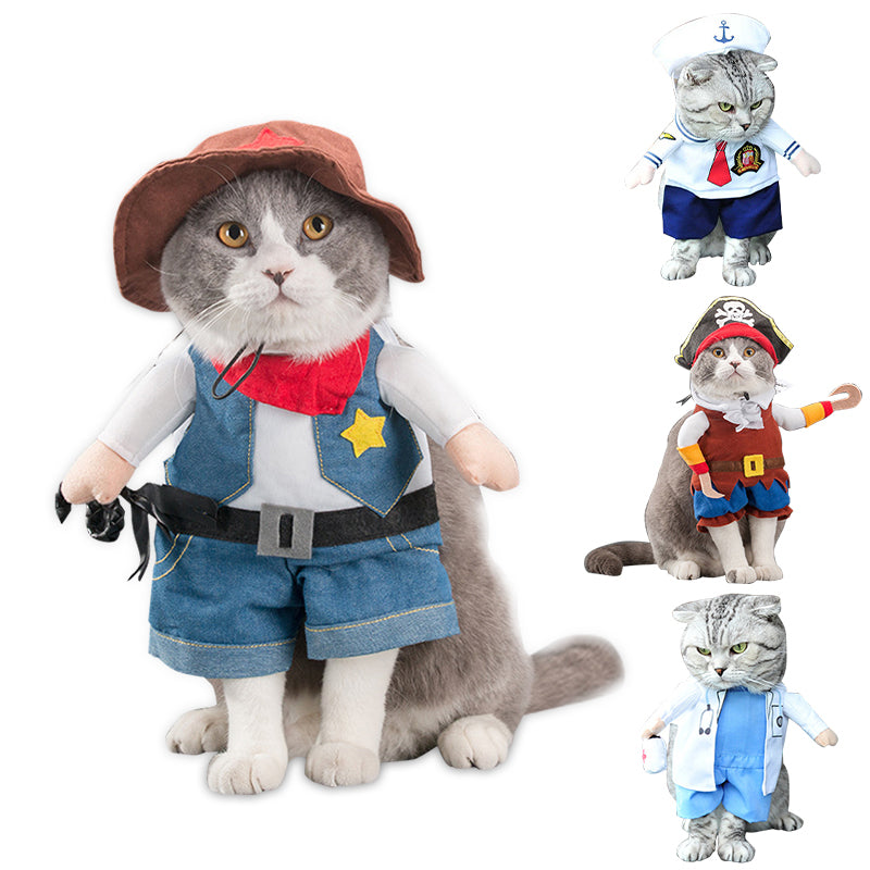 Fun little costumes ideal for cats